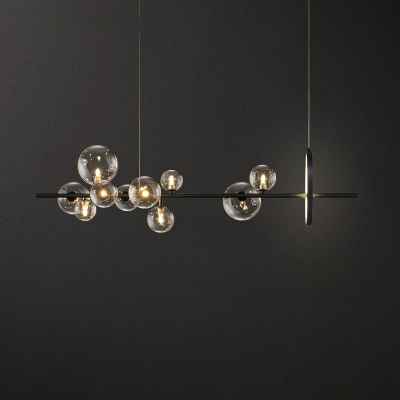10Heads Iron&Glass Chandelier