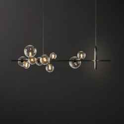 10Heads Iron&Glass Chandelier