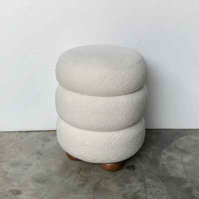 Fabric&Wooden Stool