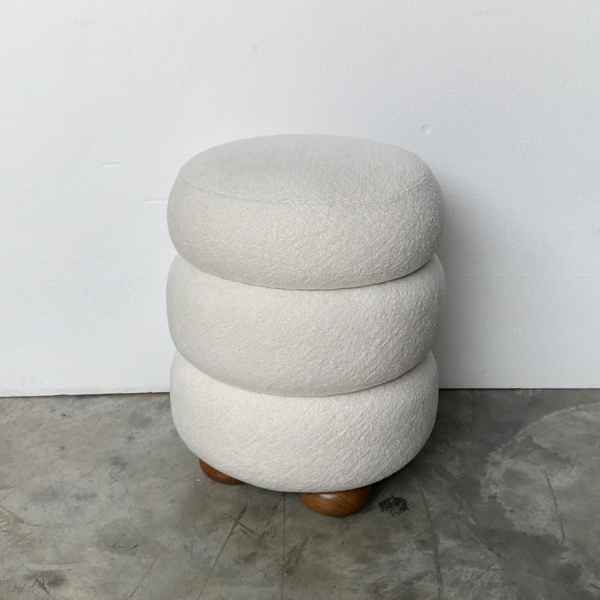 Fabric&Wooden Stool