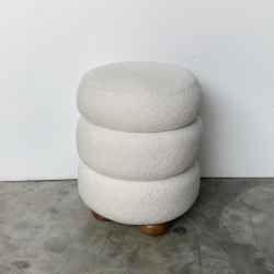 Fabric&Wooden Stool