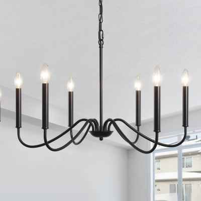 6Heads Iron Chandelier
