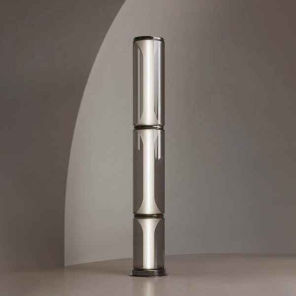 Glass & Iron Floor Lamp