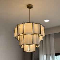 3Layers Iron&Glass Chandelier