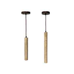 Travertine&Wooden Pendant Lamp