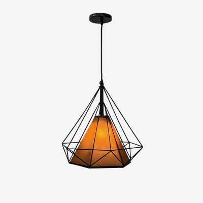 Iron & Fabric Pendant Lamp