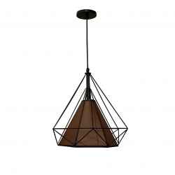 Iron & Fabric Pendant Lamp