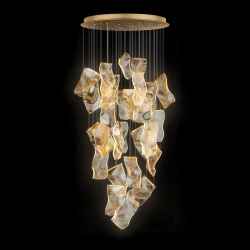 38Heads S.Steel&Acrylic Chandelier