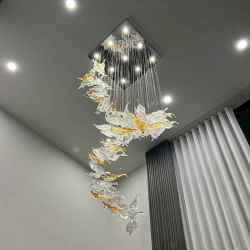 Stainless Steel&Glass Chandelier