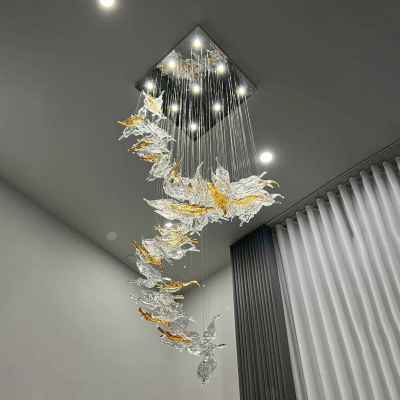 Stainless Steel&Glass Chandelier