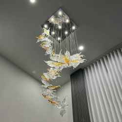 Stainless Steel&Glass Chandelier