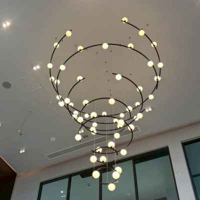 7Layers Iron&Glass Chandelier
