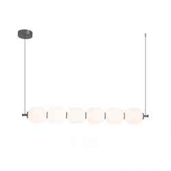 6HEADS Iron&PE Ball Chandelier