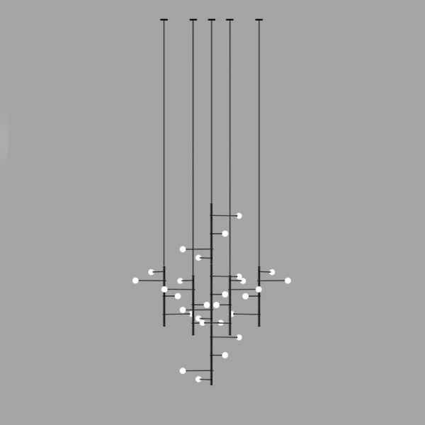 28Heads Metal Chandelier
