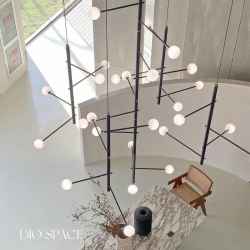 28Heads Metal Chandelier