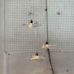 3Heads Glass&Iron Chandelier