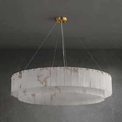 Copper&Natural Marble Chandelier
