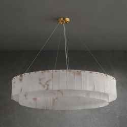 Copper&Natural Marble Chandelier