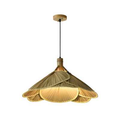 Fan Bamboo pendant lamp