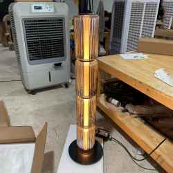 Glass & Iron Floor Lamp