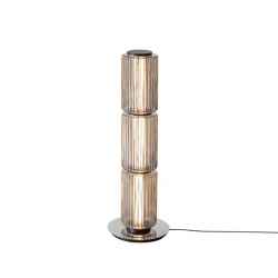 Glass & Iron Floor Lamp