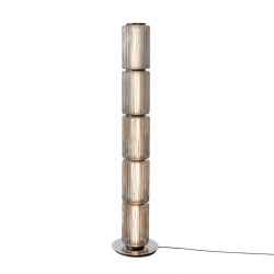 Glass & Iron Floor Lamp