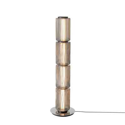 Glass & Iron Floor Lamp