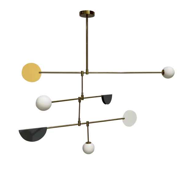 Iron&Glass Chandelier