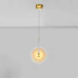 Iron&Glass&Leather Pendant Lamp