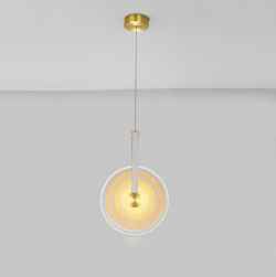 Iron&Glass&Leather Pendant Lamp