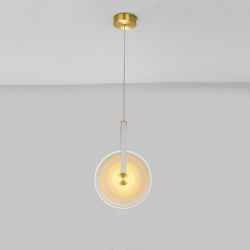 Iron&Glass&Leather Pendant Lamp
