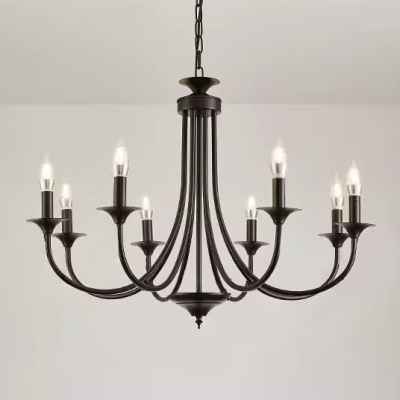 8 Heads Iron Chandelier