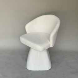 Rotatable Lamp Velvet Armchair