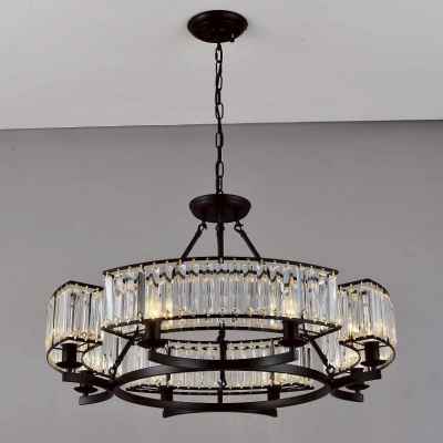 6Heads Iron&Crystal Chandelier