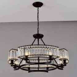 6Heads Iron&Crystal Chandelier