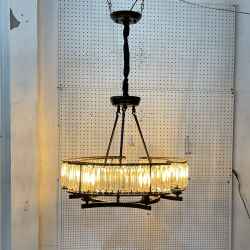 6Heads Iron&Crystal Chandelier