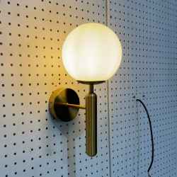 Iron&glass wall lamp