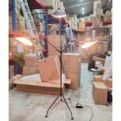 3Heads Iron Floor Lamp 135x80x210H-Black
