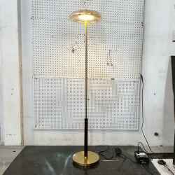 Glass&Wooden Floor Lamp