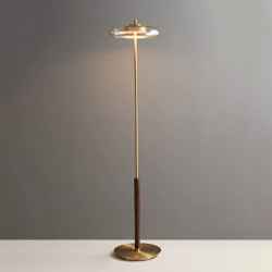 Glass&Wooden Floor Lamp