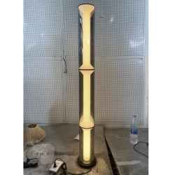 Glass & Iron Floor Lamp