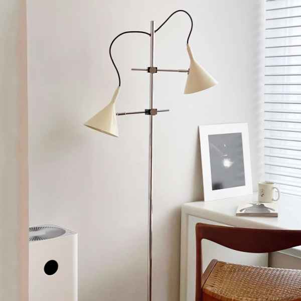 2Head Iron Floor Lamp