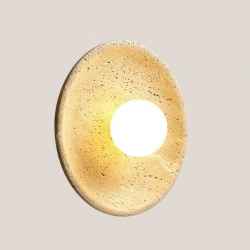 Travertine&Wooden Wall Lamp