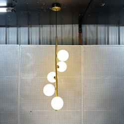 5Glass Ball Iron Pendant Lamp