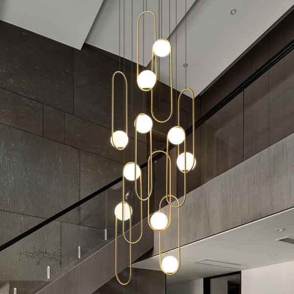 10Heads Iron&Glass Chandelier
