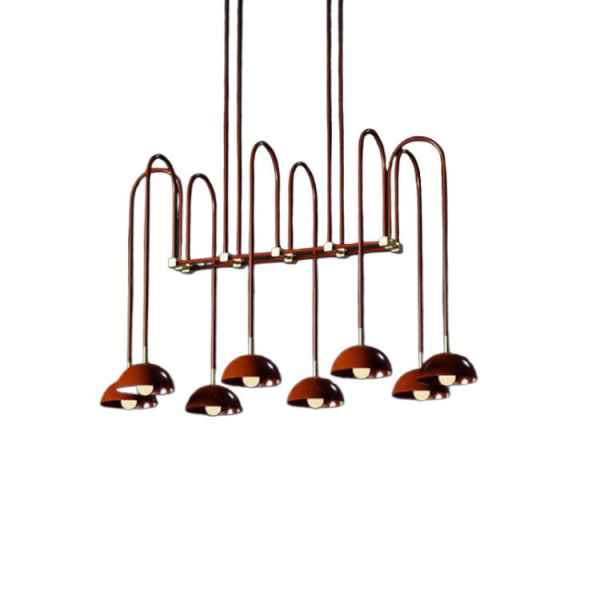 8Heads Iron Chandelier