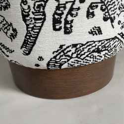 Chenille Fabric Stool