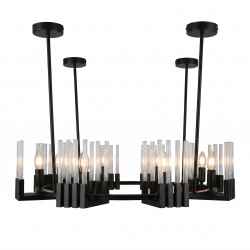 8Heads Iron&Glass Chandelier