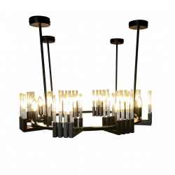 8Heads Iron&Glass Chandelier