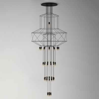 43Heads Iron&Acrylic Chandelier
